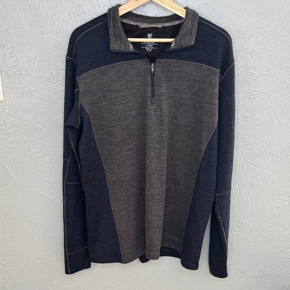 Kuhl Ryder Quarter-zip Pullover Performance Knit Outdoor Techwear Large
